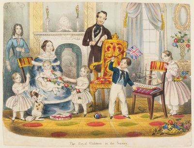 The Royal Children in the Nursery by English School